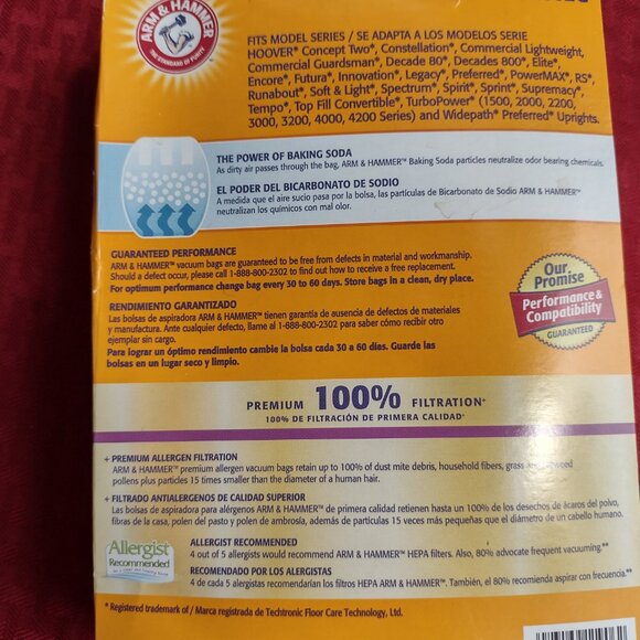 NEW Hoover Vacuum Bags (Pack of 3) and 2 Belts (Type 48) - Picture 7 of 10